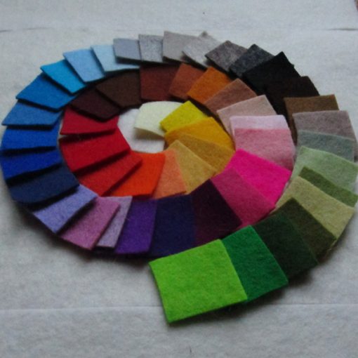 1.2 to 1.5mm Thick Wool Felt Samples